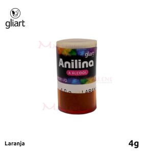 Anilina em pó a álcool laranja com 4 g Gliart