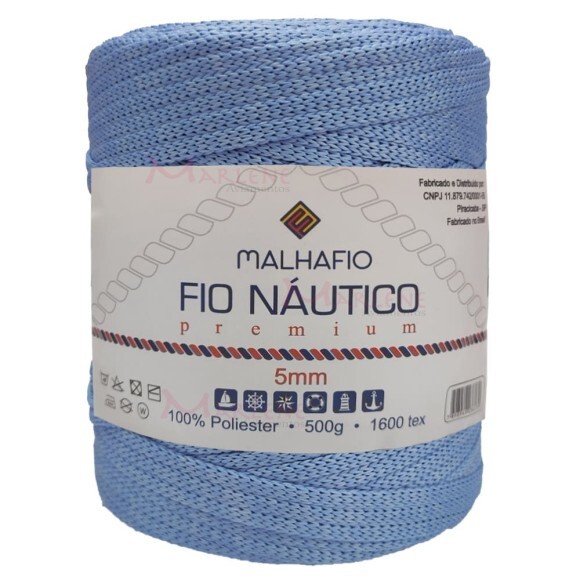 Fio náutico premium 5mm com 500g Malhafio