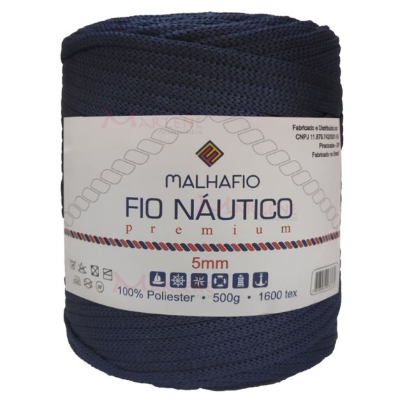 Fio náutico premium 5mm com 500g Malhafio
