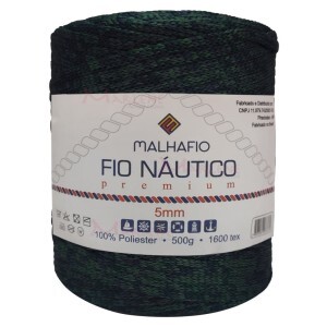 Fio náutico estonado premium 5mm com 500g Malhafio