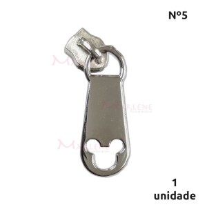 Cursor nº5 detalhe cabeça de rato vazada níquel artesanal unidade