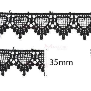 Renda guipir bico CHL-590-35 R 13,70M