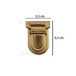 Fecho para bolsa ouro com encaixe SK-16-1
