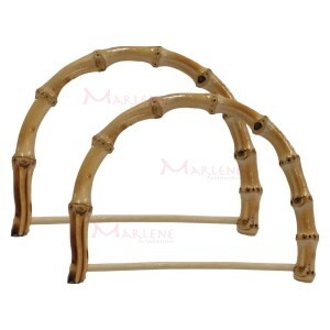 Alça bambu para bolsa 16x13cm TTS072 com 1 par