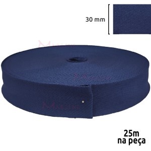 Fita chic 30mm para alça de bolsa com 25m em poliéster Bicolor