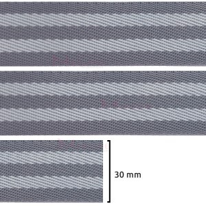 Fita chic 30mm para alça de bolsa por metro em poliéster Bicolor