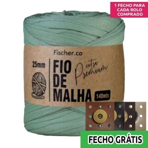 Fio de malha extra premium 25mm com 140m Fischer + fecho de corino grátis