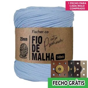 Fio de malha extra premium 25mm com 140m Fischer + fecho de corino grátis