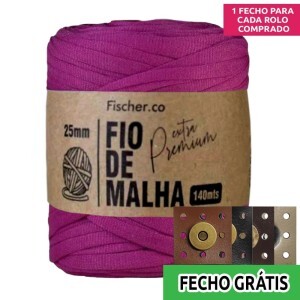 Fio de malha extra premium 25mm com 140m Fischer + fecho de corino grátis