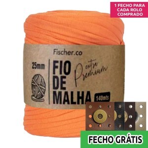 Fio de malha extra premium 25mm com 140m Fischer + fecho de corino grátis