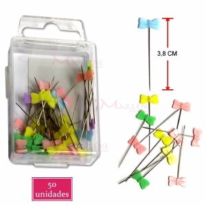 Alfinete para patchwork laço com 50 unidades