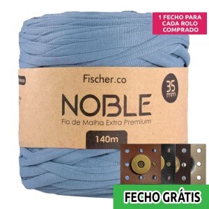 Detalhes: Fio de malha Noble extra premium 35mm com 140m Fischer + fecho de corino grátis