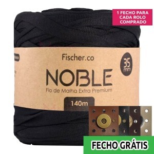 Detalhes: Fio de malha Noble extra premium 35mm com 140m Fischer + fecho de corino grátis