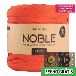 Detalhes: Fio de malha Noble extra premium 35mm com 140m Fischer + fecho de corino grátis