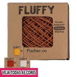 Fio Fluffy com 254m Fischer para amigurumi