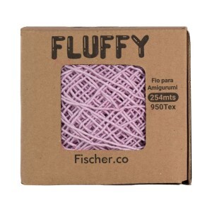 Fio Fluffy com 254m Fischer para amigurumi