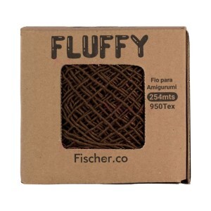 Fio Fluffy com 254m Fischer para amigurumi