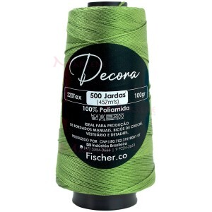 Fio Decora Fischer tex.220 com 457m para bordado a mão