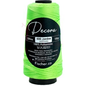 Fio Decora Fischer tex.220 com 457m para bordado a mão