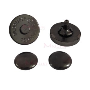 Botão de ímã 18mm rebite duplo grafite com 10 unidades