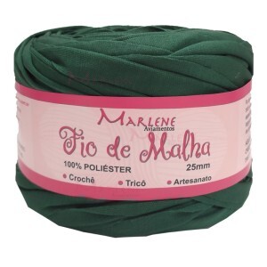 Fio de malha verde bandeira 25mm 314g M-038 poliéster