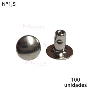 Rebite comum nº1,5 com 100 unidades baxmann