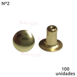  Rebite comum nº2 com 100 unidades baxmann