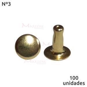 Rebite comum nº3 com 100 unidades baxmann