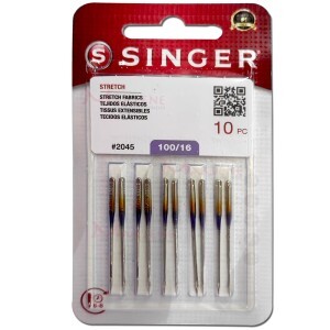 Agulha ponta bola singer 2045 nº16 para máquina doméstica com 10 unidades