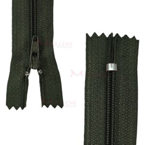 Zíper de nylon fino 15cm unidade