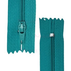 Zíper de nylon fino 15cm unidade