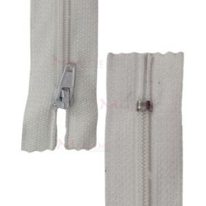 Zíper de nylon fino 15cm unidade