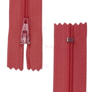 Zíper de nylon fino 20cm unidade