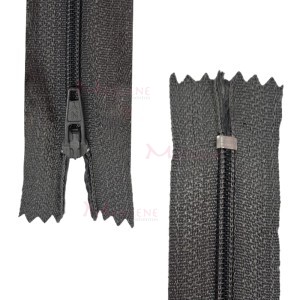 Zíper de nylon fino 30cm unidade