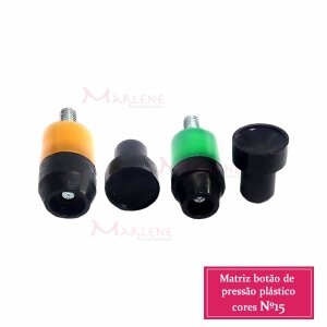 Matriz nº15 botão de pressão colorido plástico